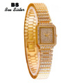 BS Bee sister Fashion Women Watch With Diamond Silver Watch Ladies Top Luxury Brand Ladies Casual Women's Bracelet Watch